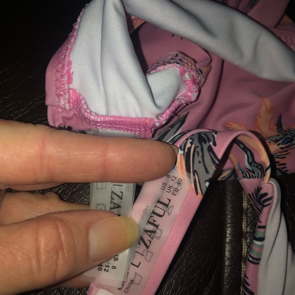 NWT Pink Palm Tree Zaful Bikini - Picture 4 of 4